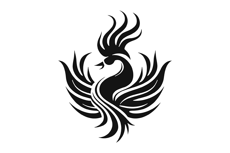Dragon wings illustration icon logo