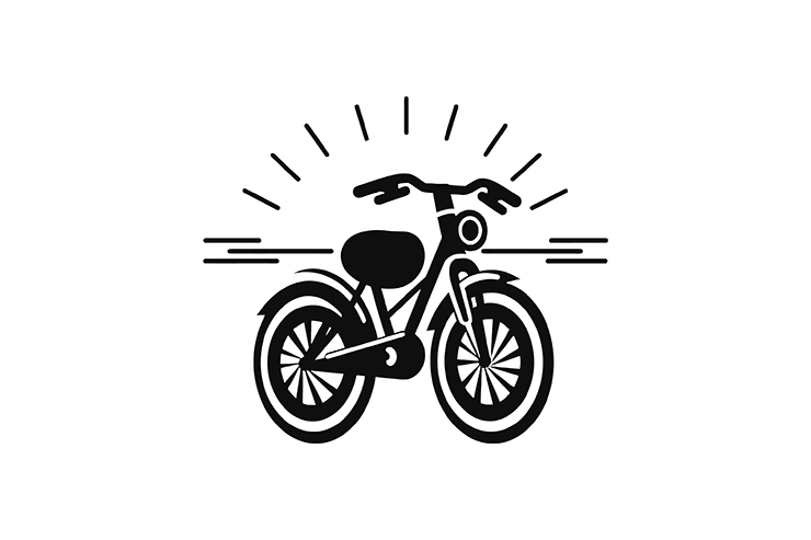 Racing cycle illustration icon logo