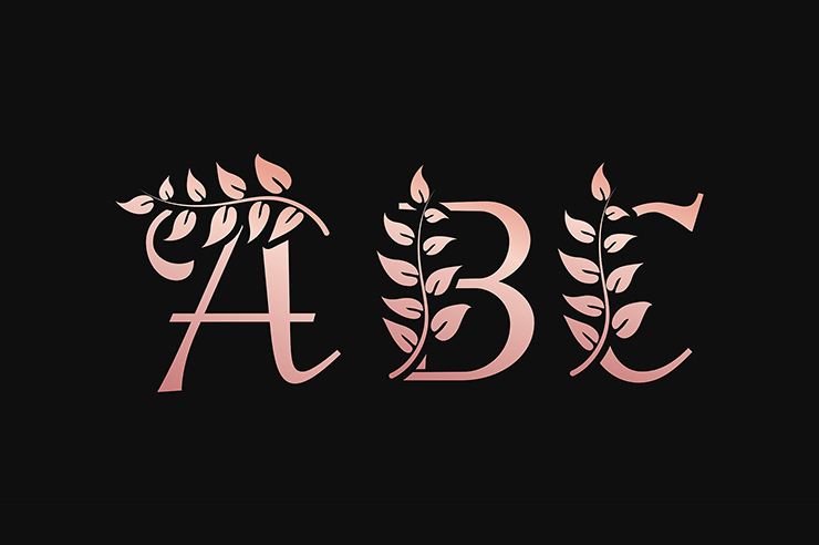 Letter ABC letter mark alphabetic gradient color vector logo