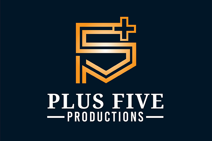 Five Plus icon vector logo