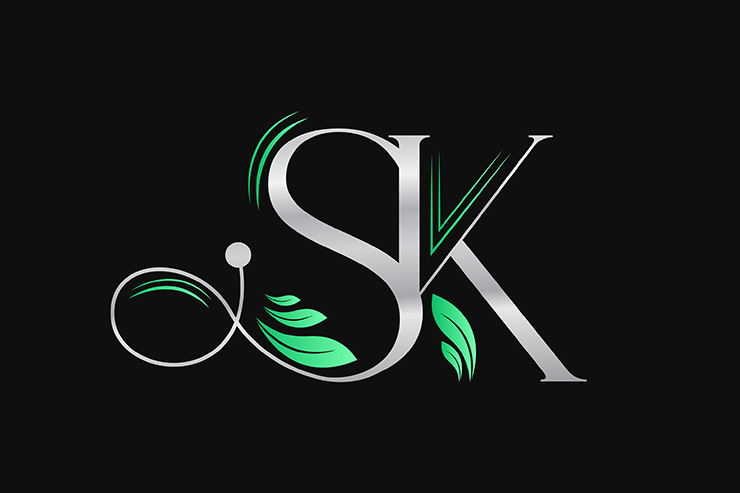 Letter SK letter mark icon vector logo