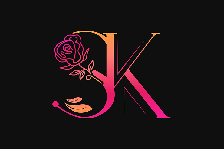 Letter SK letter mark icon vector logo