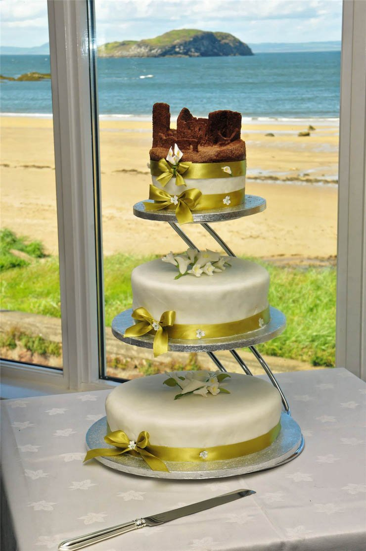 Wedding cake celebrate sea nature shore dessert