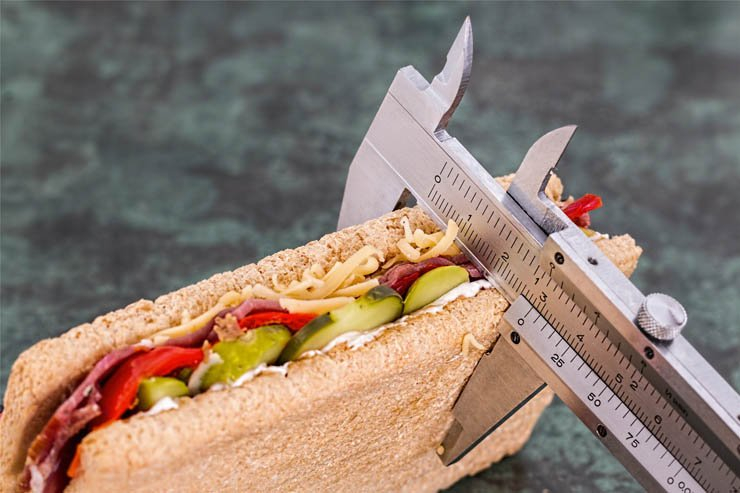 Weight healthy food sandwich measuring tool slim diet loss