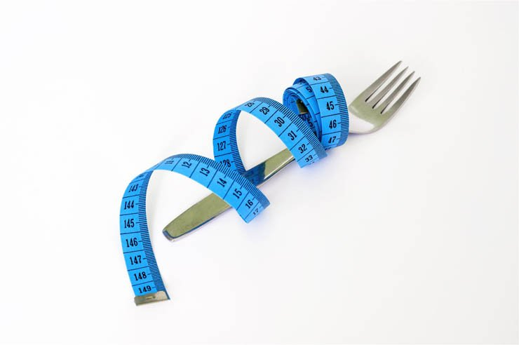 Weight loss measuring tape fork health healthy diet slim