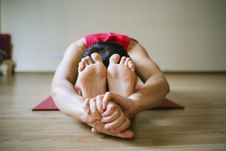 Yoga floor sitting streching pose mat position exercise meditation