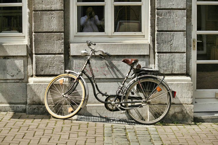bike biking street sunny bicycle