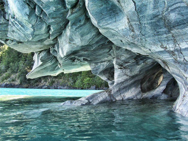 cave sea ocean water rock stones nature