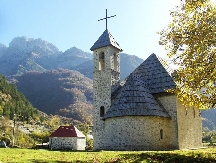 church isolate village religion religious sky nature spring summer holy mountain mountains