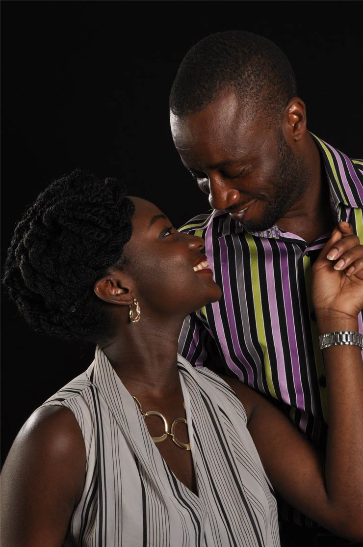 couple man woman look smile hapy romantic african