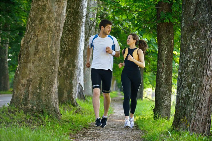 exercise sport sports fitness athelete fit weight loss health healthy workout couple couples run park running tree trees
