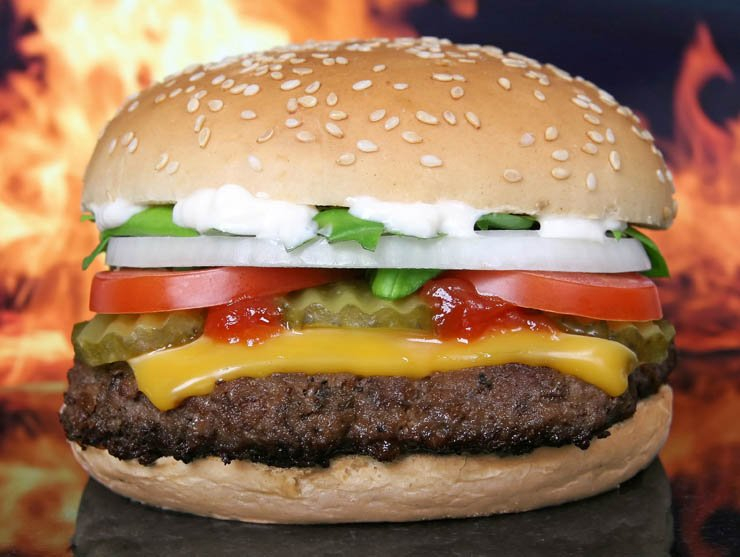 food fast fastfood cook cooking restaurant meal eat eating burger fire meat hamburger