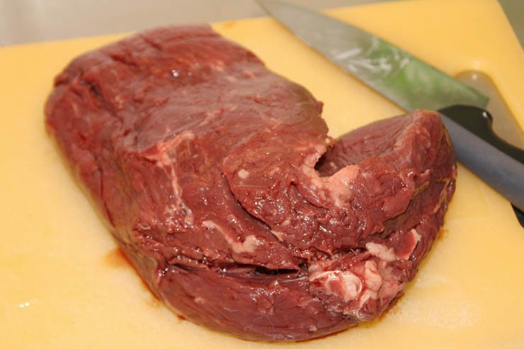 fresh meat knife cuttingboard kitchen food