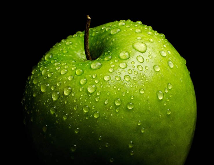 fruit fruits health healthy food apple green apples wet moist mist fresh
