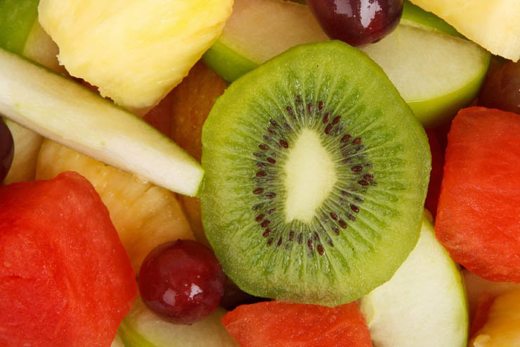 fruit fruits health healthy food salad kiwi mango grapes watermelon melong apple