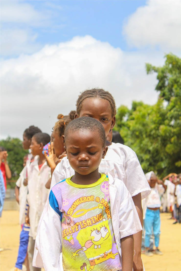 girl girls child queue school africa african kid children sunny