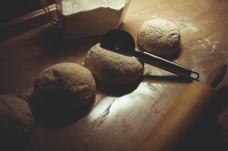 kitchen flour dough bread bake baking bakery fresh food loaf