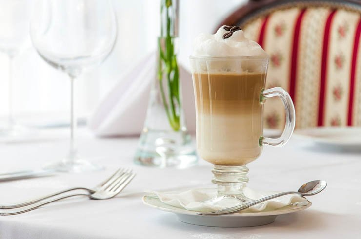 lattee coffee spoon foam cafe table fork restaurant coffeeshop bean drink drinks