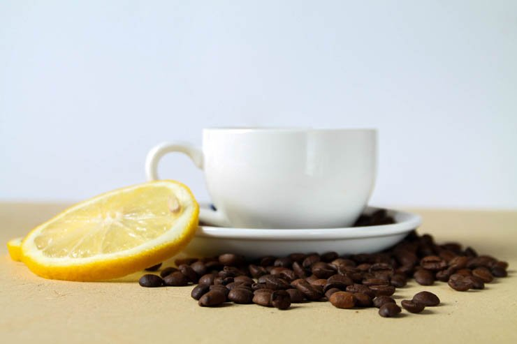 lemon coffee slice bean beans cafe coffeeshop mug cup morning breakfast