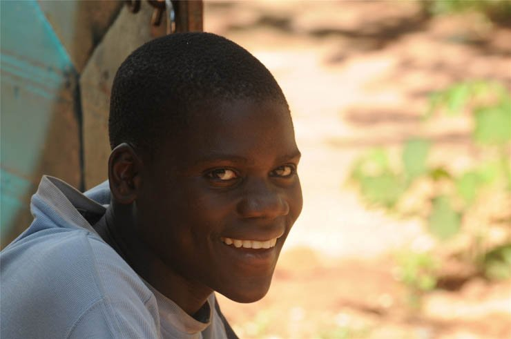 man boy male african africa smile adult village