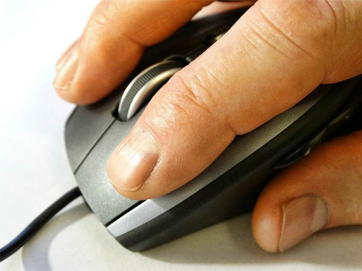 mouse computer hand work tech technology