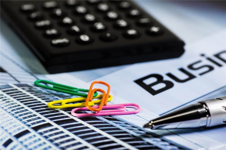 paper clip pen business calculator job finance work economy