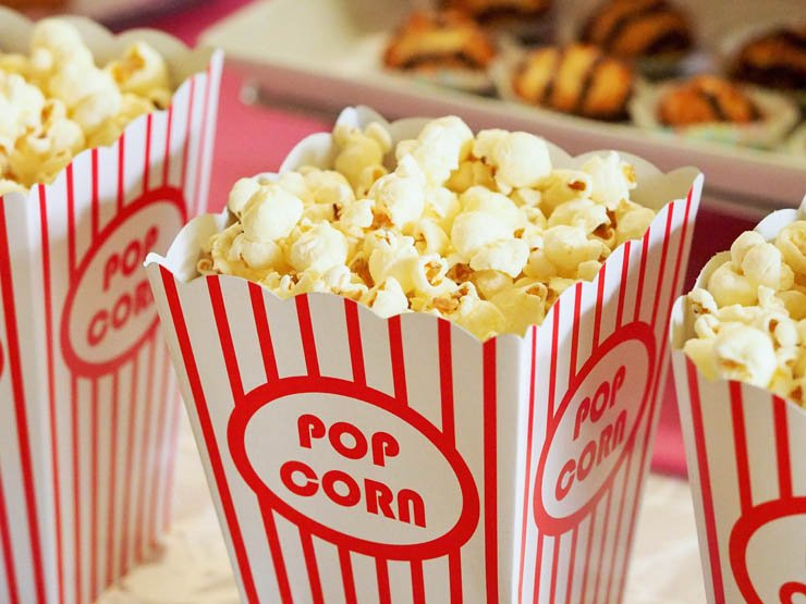 popcorn corn cinema snacks food meal watching theatre