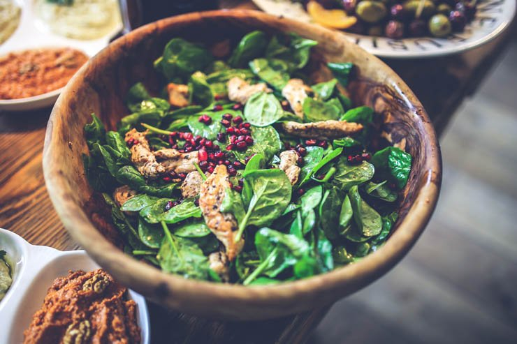 salad healthy food health mint olives olivechicen kitchen food arabic pomegranate