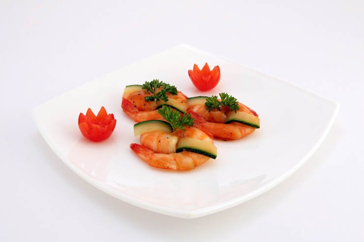 seafood food sea kitchen restaurant cook cooking eat plate shrimp herb shrimps herbs