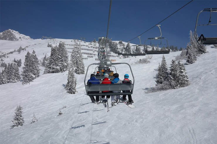 ski lift activity activities snow snowy sky winter tree trees