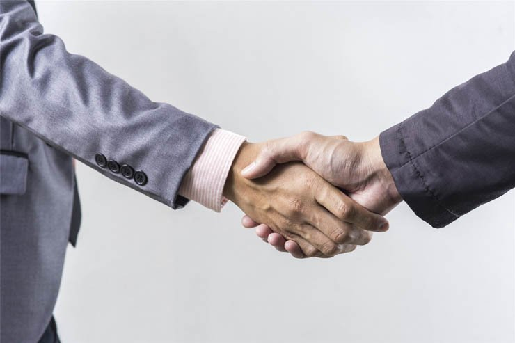 suit business hand shake meeting greeting