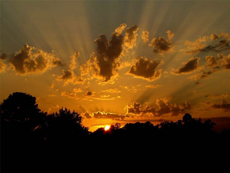 sun ray rays sunset sky cloud clouds cloudy