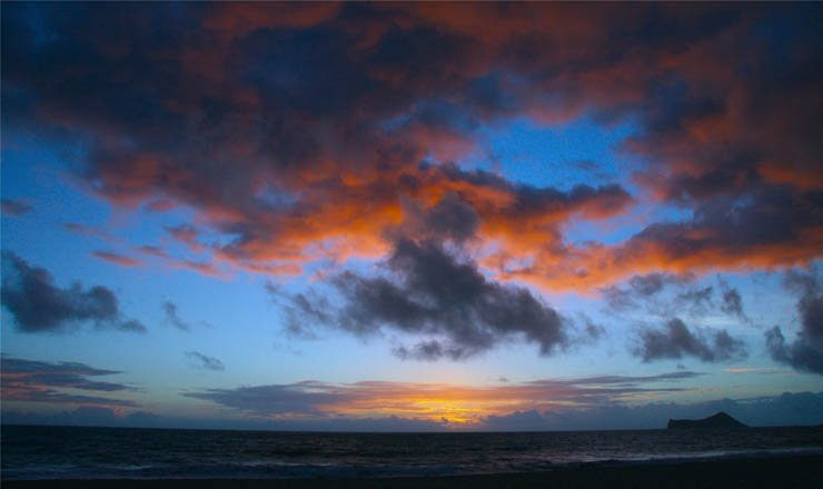 sunset sun sky evening sea beach ocean cloud clouds cloudy