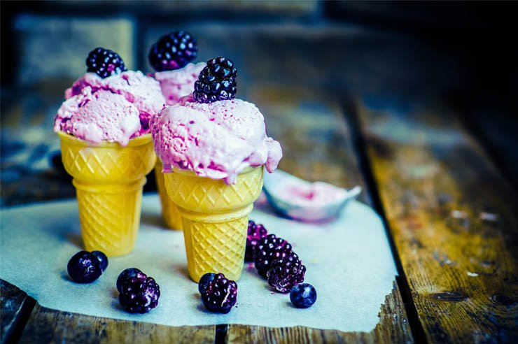sweet dessert cook cooking bake baking bakery food ice cream icecream berry berries summer blueberry blackberry