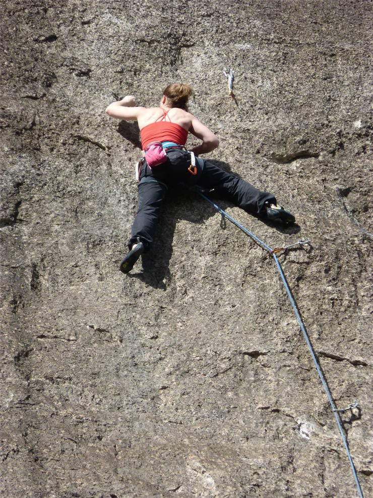 woman climb climber rope climbing mountain hill sport