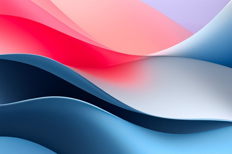 abstract art design waves curves wave curve blue red