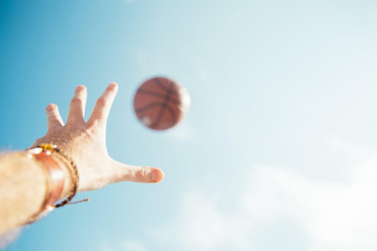 basketball sport sports basket ball hand hands sky play