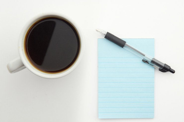 business finance formal job work employee working desk coffee note notes pen