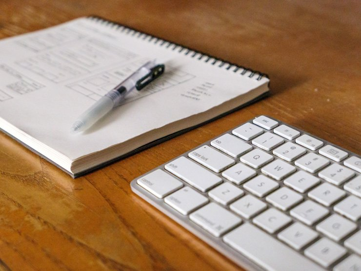 business finance formal job work employee working keyboard pen notebook