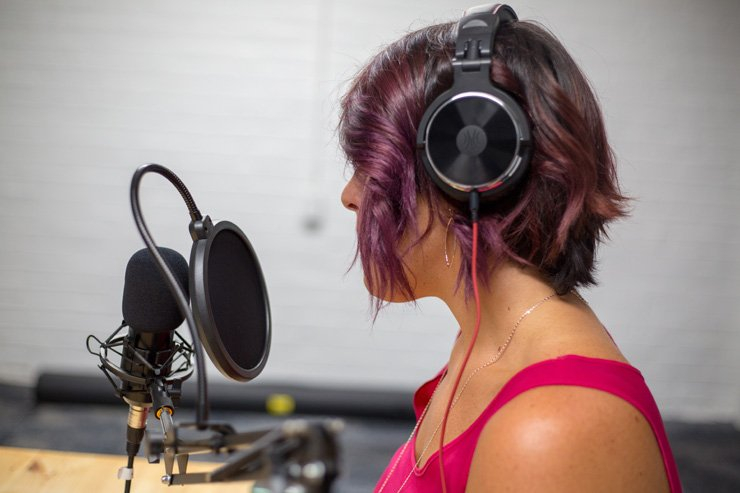 business finance formal job work employee working podcast voice sound over radio sing singing singer woman women