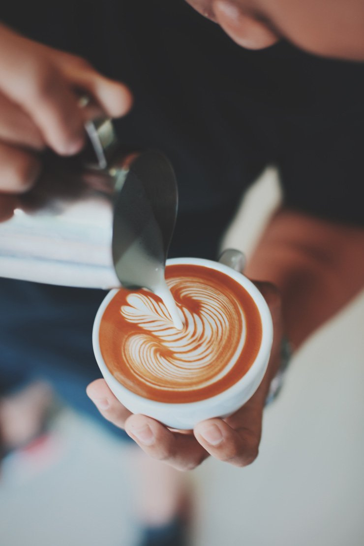 cafe espresso coffee barista shop coffeeshop drink drinks pour mug cup cappuccino milk