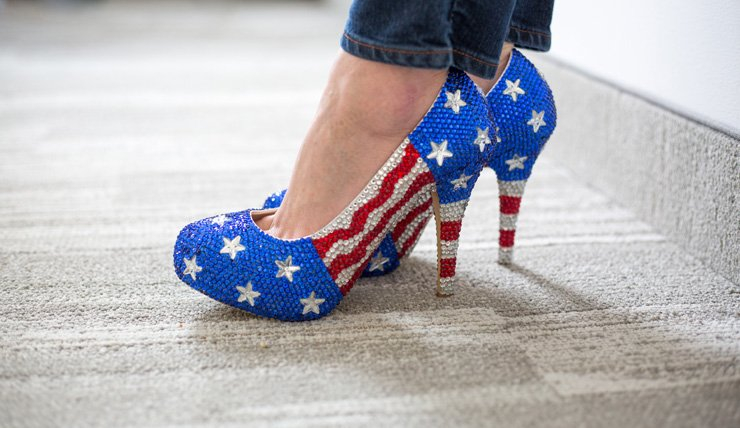 fashion beauty elegant elegance style stylish fashionista fashionable outfit high heel flag usa america lady woman shoes