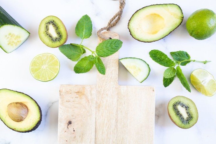 food eat eating nutrition healthy health diet mint kiwi avocado lime lemon citrus cucumber
