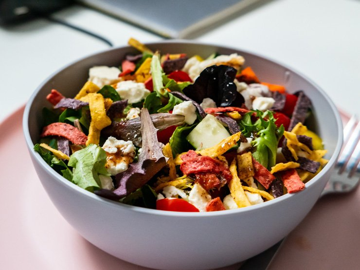 food eat eating nutrition salad meal healthy health diet bowl plate fork