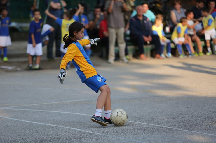 football soccer sport sports play playing girl keeper female goal ball