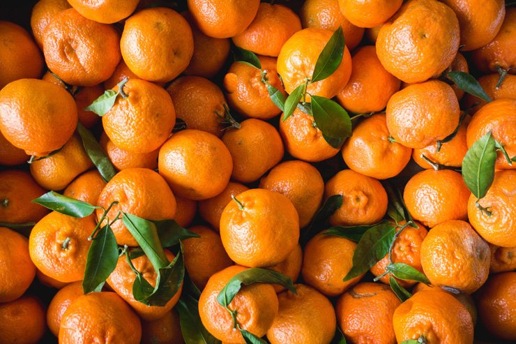 fruit fruits food foods health healthy vitamin vitamins tangerine leaves