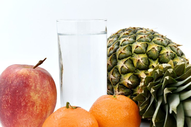 fruit fruits food foods healthy health diet vitamin apple water tangerine pineapple
