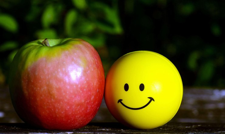 fruit fruits food healthy health diet apple ball smiley face
