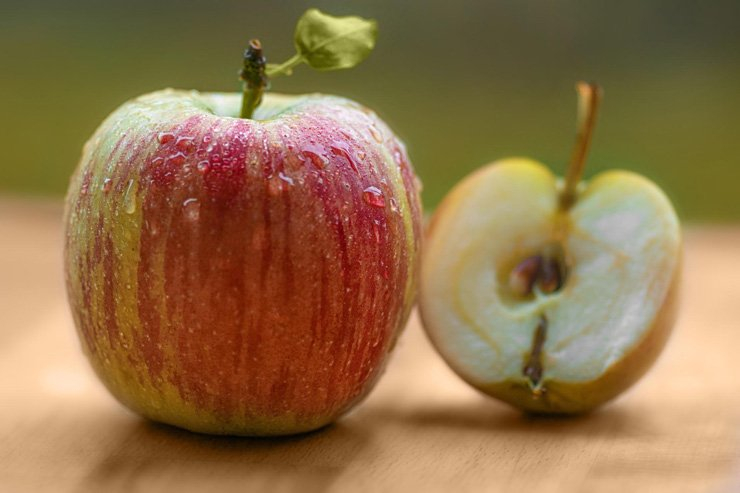fruit fruits food healthy health diet apple wood wooden piece