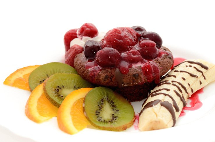 fruit fruits food healthy health diet cupcake strawberry charry orange kiwi banana chocolate